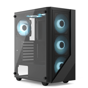 Estuche Micro ATX Blanco Negro Estuches y torres para computadora Computadora de escritorio Gabinete para juegos de PC Estuche para torre de PC - Product Image 1