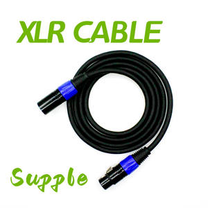 Cable de audio XLR macho a hembra de 1,5 m, cable de micrófono equilibrado de grado profesional para equipos de audio y video - Product Image 3