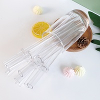 Pailles en PETG en gros, durables, rigides, transparentes, réutilisables, couleur personnalisée, accessoires de boisson DIY