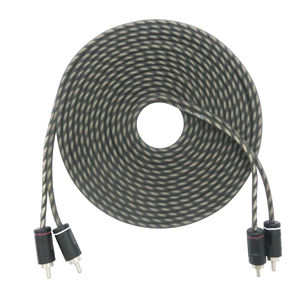 Câble audio-vidéo RCA de haute qualité <span class=keywords><strong>Alpine</strong></span> 5m pour autoradio, <span class=keywords><strong>caisson</strong></span> de basses, lecteur DVD Carrozzeria, haut-parleur - VQA Paramedios - Product Image 1