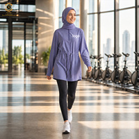 Tenue de sport islamique modeste pour femmes Zaynab, tunique ample respirante et élastique, hijab, leggings, vêtements de sport musulmans