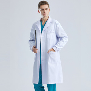 Design personalizzabili in fabbrica uniformi bianche da laboratorio ospedaliero Dropshipping medico infermiere camici da laboratorio bianco <span class=keywords><strong>camice</strong></span> da laboratorio - Product Image 2