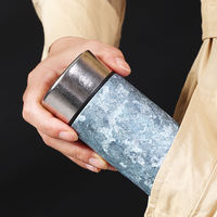 Tasse en titane pur de qualité supérieure, écologique, minimaliste, 200 ml, isolée sous vide