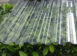 Corrugated Polycarbonate Roofing 1.5mm Thick Uv Plastic Roofing Panels Flexible Corrugated Polycarbonate Sheet