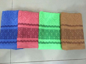 Asciugamani assorbenti per bordi in raso di colore fornitore di tessuti per la casa asciugamano per il viso in tinta unita - Product Image 3