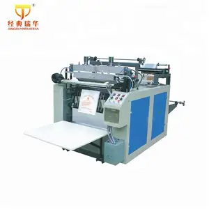 Computer Control Double-Line Heat Sealing Polythene Garbage Roll Disposable Gloves Making Machine