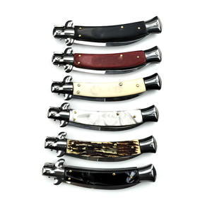 سكين جيب قابل للطي عالي الجودة للتخييم في الهواء الطلق، سكين صيد للبقاء على قيد الحياة بمقبض من الراتنج - Product Image 6