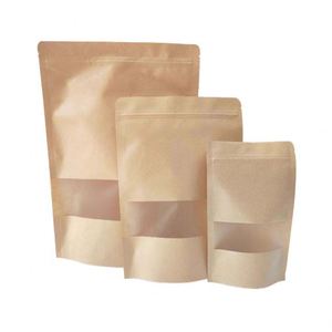 Wholesale Kraft Paper <b>Food</b> Zipper Bags Custom Printed Logo for Candy Nuts Granola Packaging Reclosable <b>Pouch</b> Eco Friendly - Product Image 3
