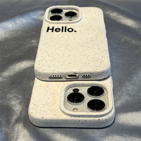 Coque Souple Givrée HelloiPhone14promax pour iPhone 13/12/11/XR/7 Plus