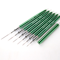 Pinceau liner pour nail art en nylon, pour gel UV, rayures françaises, dessin de lignes, motifs floraux, stylo de manucure professionnel DIY