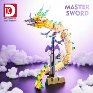 Blocs de construction en plastique de petites particules, jouet de construction, Master Sword Tears White Dragon, créations très vendues, OEM en gros - Product Image 3