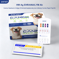 Kit de test rapide 4 en 1 pour chiens CE ISO : Détection d'antigènes EHR, ANA, Dirofilaria et Lyme – Bandelettes de test vétérinaire pour animaux de compagnie