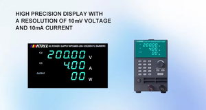 Alimentation électrique à découpage programmable de haute précision MATRIX 800W, double entrée, sortie simple, industrielle, large plage, cinq chiffres - Product Image 3