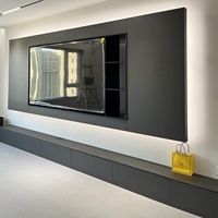 Meuble TV mural moderne sur mesure de style chinois, fabriqué en usine, meuble TV flottant pour salon