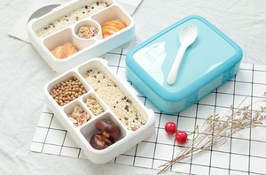 Customized <b>Bento</b> Style <b>Lunch</b> <b>Box</b> with Removable Divider for 4/5 Compartments BPA-Free & Sustainable for Kids - Product Image 6