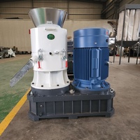 Presse à granulés de petite taille à haute productivité, machine de fabrication de granulés pour animaux avec moteur de 90 kW pour sciure de bois, coques de riz, biomasse, herbe, paille