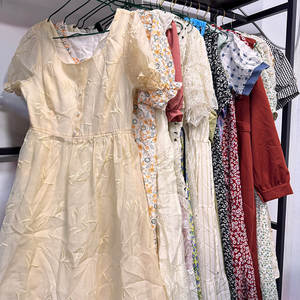 Lot <span class=keywords><strong>de</strong></span> robes décontractées d'occasion pour femmes, style coréen, vente en gros, <span class=keywords><strong>vêtements</strong></span> féminins mixtes - Product Image 4