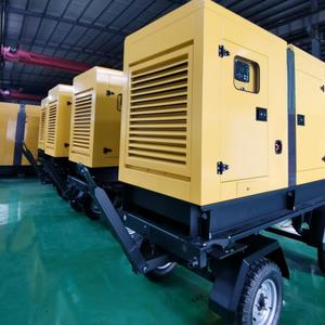 Générateurs sur remorque silencieux 50 kW, 100 kW, 200 kW, 250 kW avec roues, groupes électrogènes SHX-70-S1, options de tension multiples, support inclus - Product Image 4