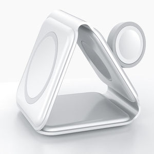 Atmosphere Light Foldable 15w Magnetic Wireless <b>Charger</b> 3 in 1 Magnet Station Holder for Phone 14 13 12 Pro Max for Iwatch - Product Image 3