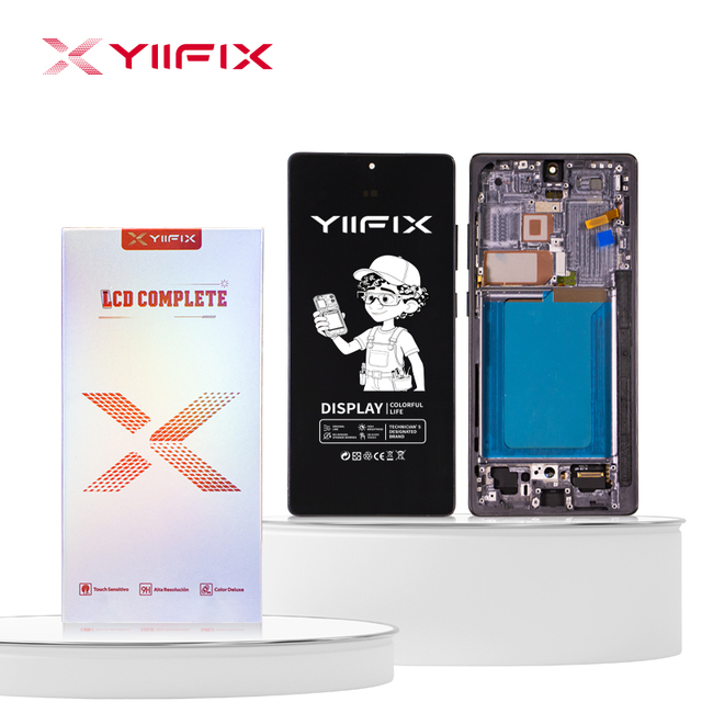 Yiifix OLED Display for Samsung S25 Ultra EU S938U Touch Panel Screen Digitizer Assembly with Frame