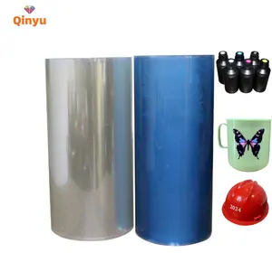 Qinyu dtf uv ink transfers christmas metal sticker hot stamping foil heat transfer film sheet label uv dtf sticker for mugs