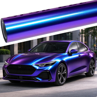 Film de protection de peinture automobile en TPU PPF couleur caméléon, améthyste, bleu violet lumineux, haute brillance, anti-rayures, vente en gros