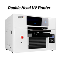 Grosir Pabrik pencetak Inkjet UV A3 A2 Kecil dengan Double DX10 Printhead Flatbed otomatis pencetak UV kondisi baru