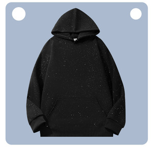 Sweat-shirt à capuche unisexe en strass, pull scintillant pour homme, idéal pour les soirées en club - Product Image 1