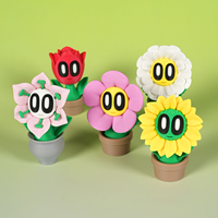 Ornement de personnage de dessin animé mignon imprimé en 3D, plante en pot décorative, jouet créatif, décoration de bureau, cadeau original pour la maison
