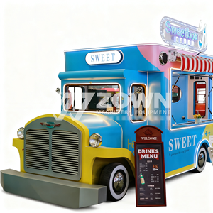 Food Truck Mobile Food Cart <b>Trailer</b> Coffee Truck Ice Cream Cart Hot Dog Cart Concession Food Unit - Product Image 3