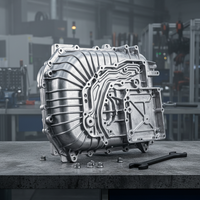 Boîtier de transmission en aluminium moulé sous pression de précision pour remplacement automobile, services de moulage sous pression d'aluminium sur mesure