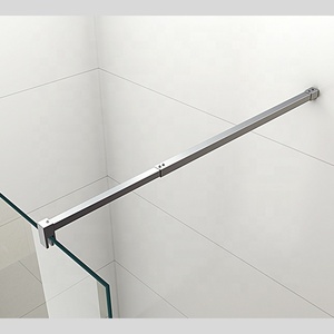 מוט אלומיניום נירוסטה פרופיל אלומיניום עם מגש מלבן מסגרת מלוטשת צורה עיצוב מודרני להליכת בחדר מקלחת - Product Image 3