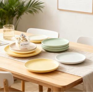 High Quality Colorful 8 10-inch <b>Stoneware</b> Plate Customize Irregularity Europe Ceramic Dishe & Plate <b>Set</b> - Product Image 1