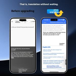 Nouveau traducteur AI en temps réel 144 langues OLED en ligne hors ligne traduction bidirectionnelle vocale/<span class=keywords><strong>texte</strong></span>/<span class=keywords><strong>photo</strong></span> pour l'apprentissage des affaires de voyage - Product Image 4