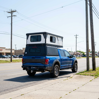 Huntoo - Cámper Deslizable para Camioneta de Tamaño Completo, Cámper Rígido para Plataforma de Camioneta, para Distribuidores