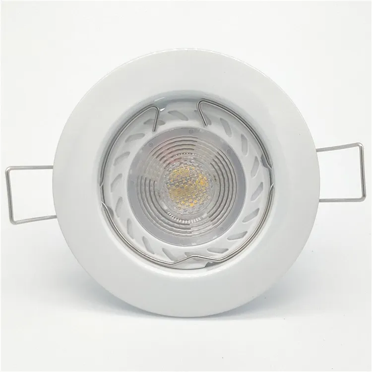 Round Tilt Spotlight MR16 GU10 Halogen LIGHT FRAME in color of SN / Chromed / White in Stock for Fast Delivery