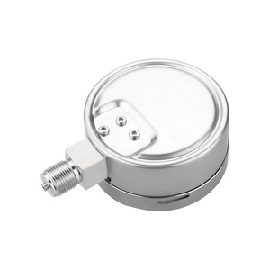 เกจวัดแรงดันไดอะแฟรมสแตนเลส 304 รุ่น YE100BF แบบด้าน  พร้อมไดอะแฟรมเชื่อมต่อแบบเกลียว ทนทานต่อการสั่นสะเทือน - Product Image 3