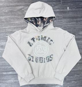 Sweat-shirt vintage sur mesure <span class=keywords><strong>pour</strong></span> <span class=keywords><strong>homme</strong></span>, 100% coton, 500 g/m², ourlet court, lavage à l'acide, effet délavé, appliqué numérique DTG, broderie en tissu éponge - Product Image 1