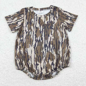 Combinaison d'été pour bébé, prête à être expédiée, combinaison courte à manches courtes camouflage pour garçon - Product Image 2