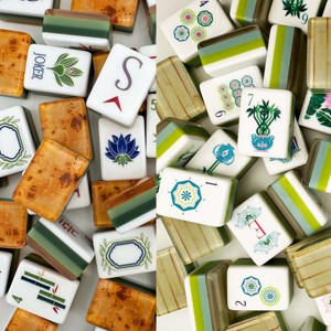 En stock NOUVEAU <span class=keywords><strong>Oh</strong></span> My Glitterville Mahjong Tiles, jeu de Mahjong de luxe à 4 couches, tuiles en acrylique gravées, 160 tuiles, jeu américain - Product Image 4