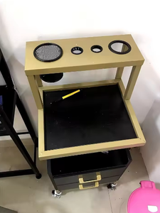 Chariot de salon de coiffure mobile moderne de haute qualité à 4 roues, chariot de beauté en bois pour salon de coiffure, outil pour salon de coiffure - Product Image 6