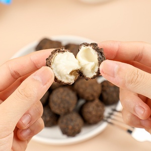 Caffè aromatizzato biscotti al cioccolato Lava che riempie piccole palline di biscotti per matrimoni e spuntini per il tempo libero - Product Image 1