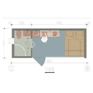 Remolque casa Apple cabina 40 pies Cápsula de grado premium casa prefabricada Apple cabina pequeña casa prefabricada edificio de vaina de vida - Product Image 5