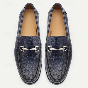 Mocasines de Cuero Genuino para Hombre, Transpirables, Estilo Británico, Suela Suave, Zapatos Casuales Versátiles para Exportación - Product Image 3