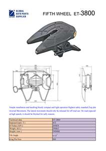 Offre Spéciale norme de sécurité la plus élevée de la cinquième roue ET-3800 90 # pour la pièce de remorque - Product Image 2