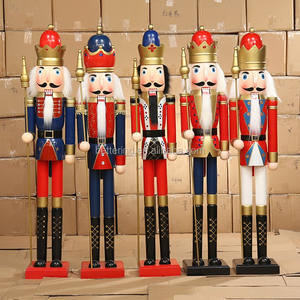 90 Casse-Noisette Géant Bois Artisanat Props Figurines Taille Réelle Casse-Noisette <span class=keywords><strong>Soldat</strong></span> Décoration Extérieure - Product Image 3
