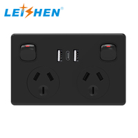 Prise de courant Australie GPO prise murale maison prise interrupteur 3 broches Point d'alimentation électrique avec Ports USB approbation SAA mince