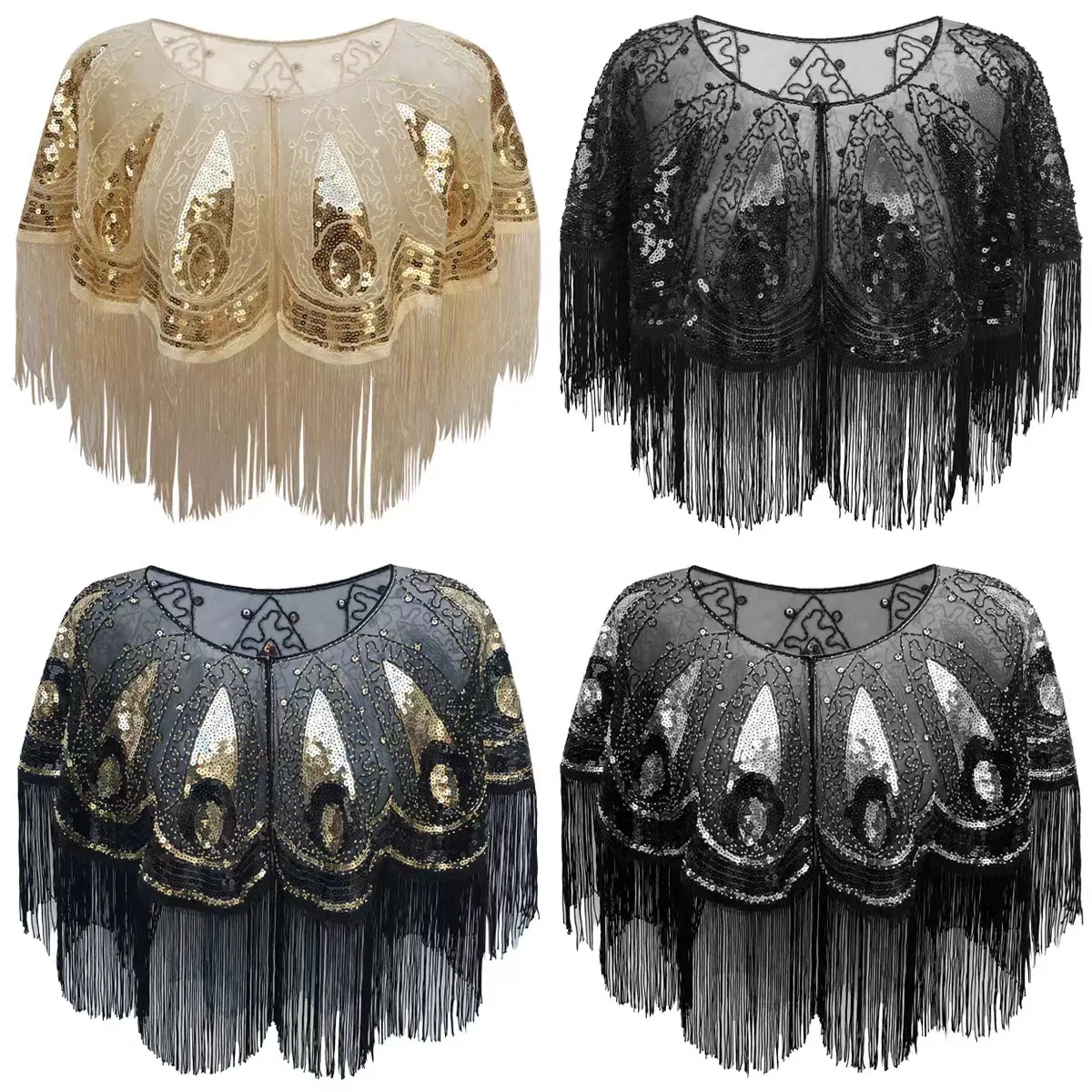 Fashion Diy Chest Collar Polyester sequin fringe 3d Flowers Embroidery Lace Applique Patches