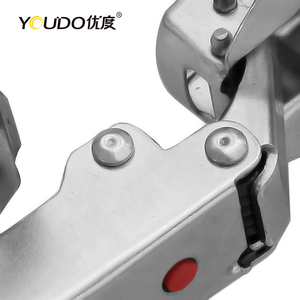 Charnière hydraulique à base fixe <span class=keywords><strong>YOUDO</strong></span>, charnière invisible à double action pour meubles, charnières coulissantes - Product Image 5