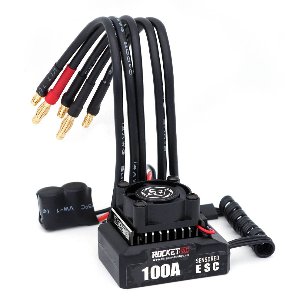 Surpass Rocket-Rc 100A Sensored Brushless ESC for 1/10 Rc